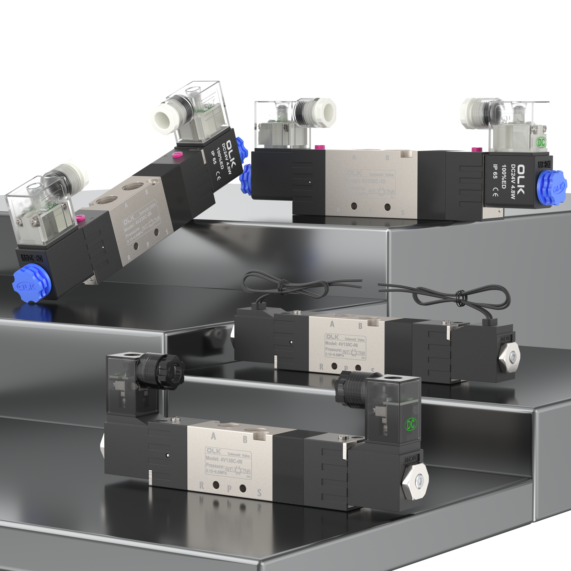 Branchenvergleich | Namensunterschiede für 3-Position-5-Port-Ventile von SMC, Festo, Airtac und Camozzi